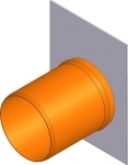 HAURATON FASERFIX KS150,ŚCIANKA CZOŁOWA TYP010,OCYNK,KRÓCIEC DN150