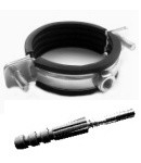 TYCNER OBEJMA METALOWA DO RUR  2 1/2" 75-80 Z KOŁKIEM I WKŁADKĄ TŁUMIĄ